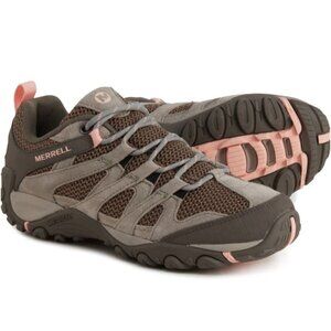 Merrell Women’s Hiking Boots Brown Tan Pink Nature Comfort Size 9.5